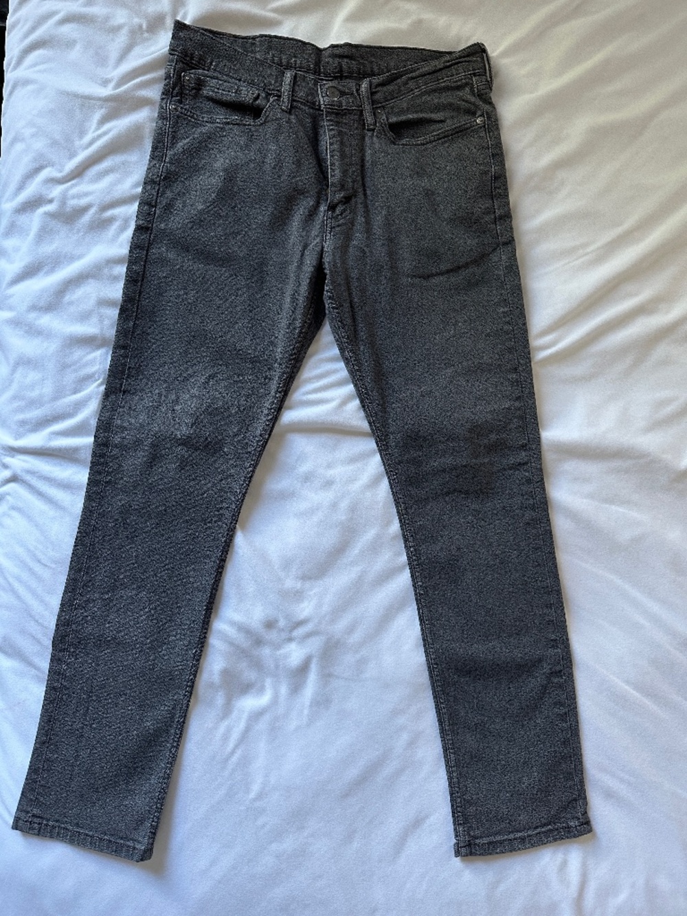 Levi's 511 Selvedge Denim Black/Grey Size 34/32